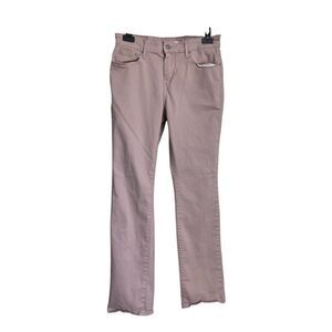 Levi's 505 Jeans Womens Size 28 Pale Pink Straight Leg Mid Rise Stretch Denim